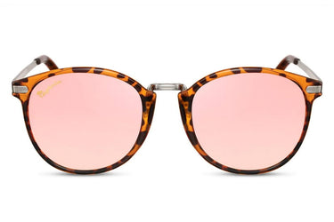 Heart-shaped sunglasses with pink lenses